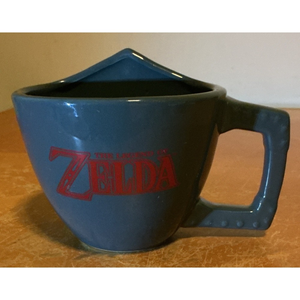 The Legend Of Zelda Link's Triforce Hylian Shield Mug Nintendo Coffee or Tea Cup